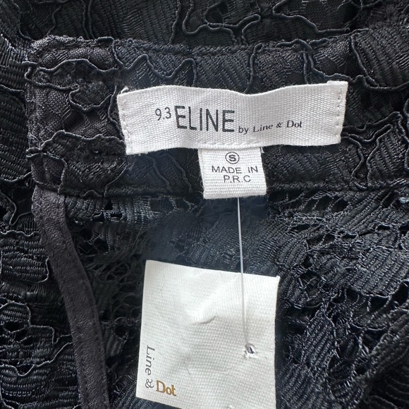 Eline by Line & Dot Black lace jumpsuit size Small - Picture 8 of 8